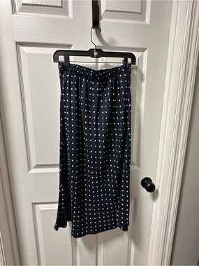 OLD NAVY | Navy Polka Dot Midi Skirt - Women